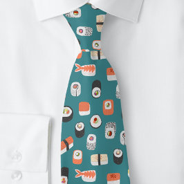 Sushi Green Neck Tie Krawatte