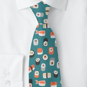 Sushi Green Neck Tie Krawatte