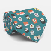Sushi Green Neck Tie Krawatte (Gerollt)