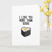 SUSHI GREETING CARD KARTE (Gelbe Blume)