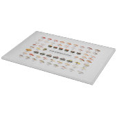 Sushi Guide Cutting Board – Japanese Food Chart Schneidebrett (Ecke)