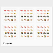 Sushi Guide Sticker – Japanese Food Chart Decal (Blatt)