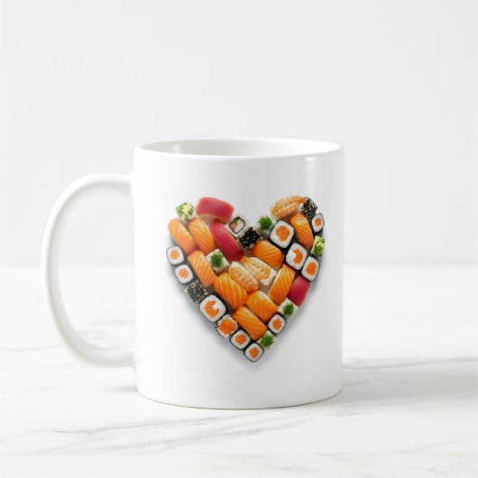 Sushi-Herz Kaffeetasse (Links)