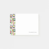 Sushi-Hintergrund Post-it Klebezettel (Vorderseite)