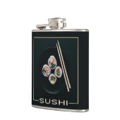 Sushi-individuelle Name-Flasche Flachmann (Links)
