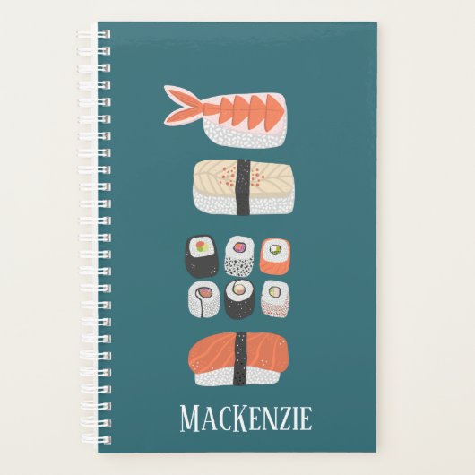 Sushi Individuelle Name Planer (Vorderseite)