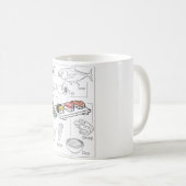 Sushi Ingredients Kaffeetasse (VorderseiteRechts)