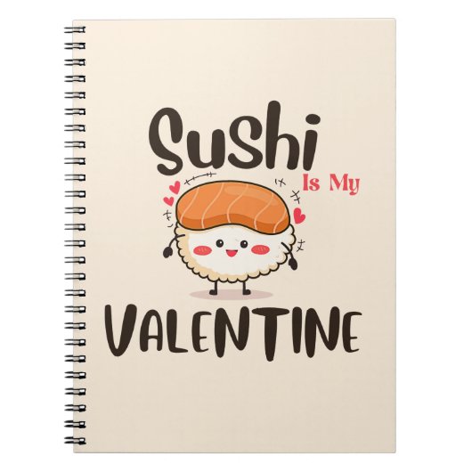 Sushi ist mein Valentin, Sushi Notizblock (Vorderseite)