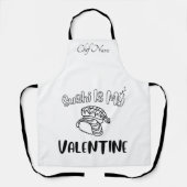 Sushi ist mein Valentin, Sushi Schürze (Vorderseite)