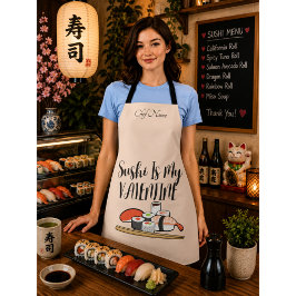 Sushi ist mein Valentin, Sushi Schürze