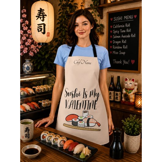 Sushi ist mein Valentin, Sushi Schürze