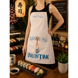 Sushi ist mein Valentin, Sushi Schürze