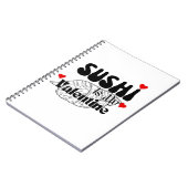 Sushi ist mein Valentine Notizblock (Linke Seite)