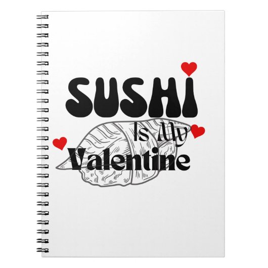 Sushi ist mein Valentine Notizblock (Vorderseite)