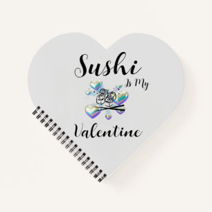 Sushi ist mein Valentine Notizblock