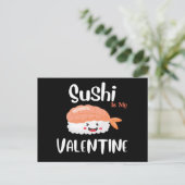 Sushi ist mein Valentine Postkarte (Stehend Vorderseite)