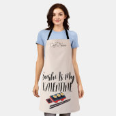 Sushi ist mein Valentine Schürze (Getragen)