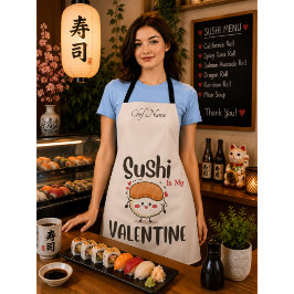 Sushi ist mein Valentine Schürze