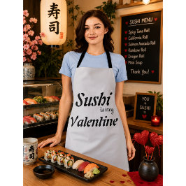 Sushi ist mein Valentine Schürze