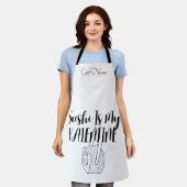 Sushi ist mein Valentine, Sushi Schürze (Getragen)