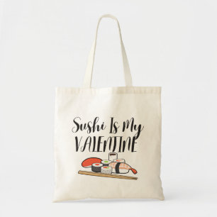 Sushi ist mein Valentine Tragetasche