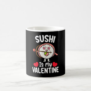 Sushi ist mein Valentinstag Lustiges japanisches E Kaffeetasse