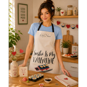 Sushi ist mein Valentinstag Schürze