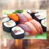 Sushi Japanese Asian Food Raw Sashimi Fresh Roll Fensteraufkleber (Blatt 2)
