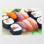 Sushi Japanese Asian Food Raw Sashimi Fresh Roll Fensteraufkleber (Blatt)