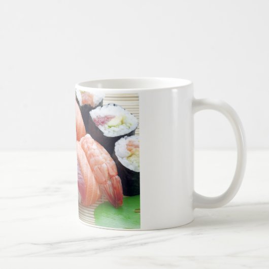 Sushi Japanese Asian Food Raw Sashimi Fresh Roll Kaffeetasse (Rechts)