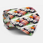 Sushi Japanese Asian Food Raw Sashimi Fresh Roll Krawatte (Gerollt)
