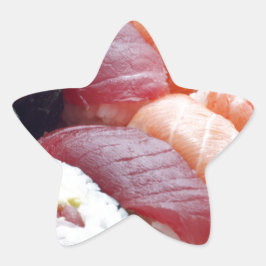 Sushi Japanese Asian Food Raw Sashimi Fresh Roll Stern-Aufkleber