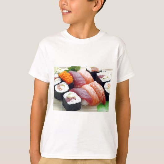 Sushi Japanese Asian Food Raw Sashimi Fresh Roll T-Shirt (Vorderseite)