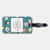 Sushi Japanese Food Art Individuelle Name Gepäckanhänger (Rückseite horizontal)