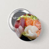 Sushi Japanisch Köstliches asiatisches Food Yummy Button (Vorne & Hinten)
