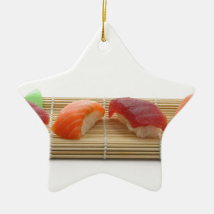 Sushi Japanisch Lecker Asiatisches Essen Köstlich Keramik Ornament