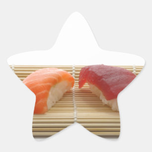 Sushi Japanisch Lecker Asiatisches Essen Lecker Stern-Aufkleber