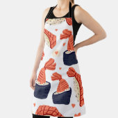 Sushi japanische Küche Nahtloses Muster Schürze (InSitu)