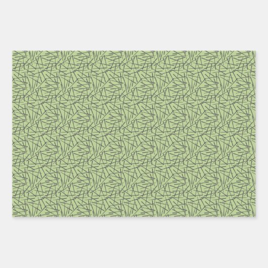 Sushi, japanische Symbole, Stäbchen Geschenkpapier Set (Vorderseite 3)