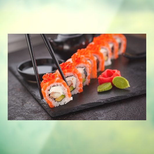 Sushi Japanischer Power Fisch Asien Japan Fensteraufkleber (Blatt 3)