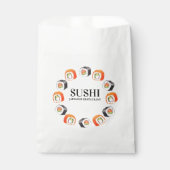 Sushi japanisches Essen Geschenktütchen (Vorderseite)