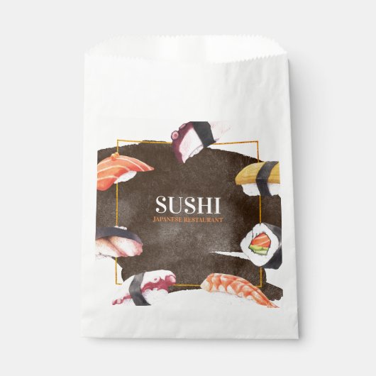 Sushi japanisches Essen Geschenktütchen (Vorderseite)