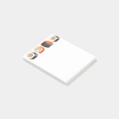 Sushi japanisches Essen Post-it Klebezettel (angewinkelt)