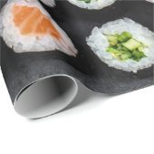 Sushi japanisches Lebensmittelmuster Geschenkpapier (Rolleneckpunkt)
