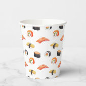 Sushi japanisches Lebensmittelmuster Pappbecher (Links)