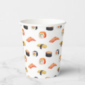 Sushi japanisches Lebensmittelmuster Pappbecher (Rechts)