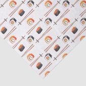 Sushi japanisches Lebensmittelmuster Seidenpapier (Ausschnitt)