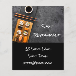 Sushi Japanisches stilvolles Restaurant für Essen Flyer