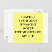 SUSHI.jpg Postkarte (Vorne/Hinten)