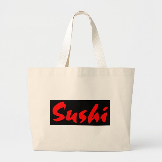 Sushi Jumbo Stoffbeutel (Vorne)